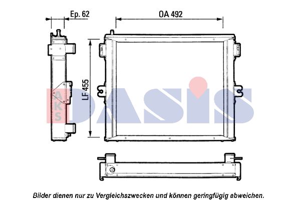 AKS DASIS Радиатор, охлаждение двигателя 400310N